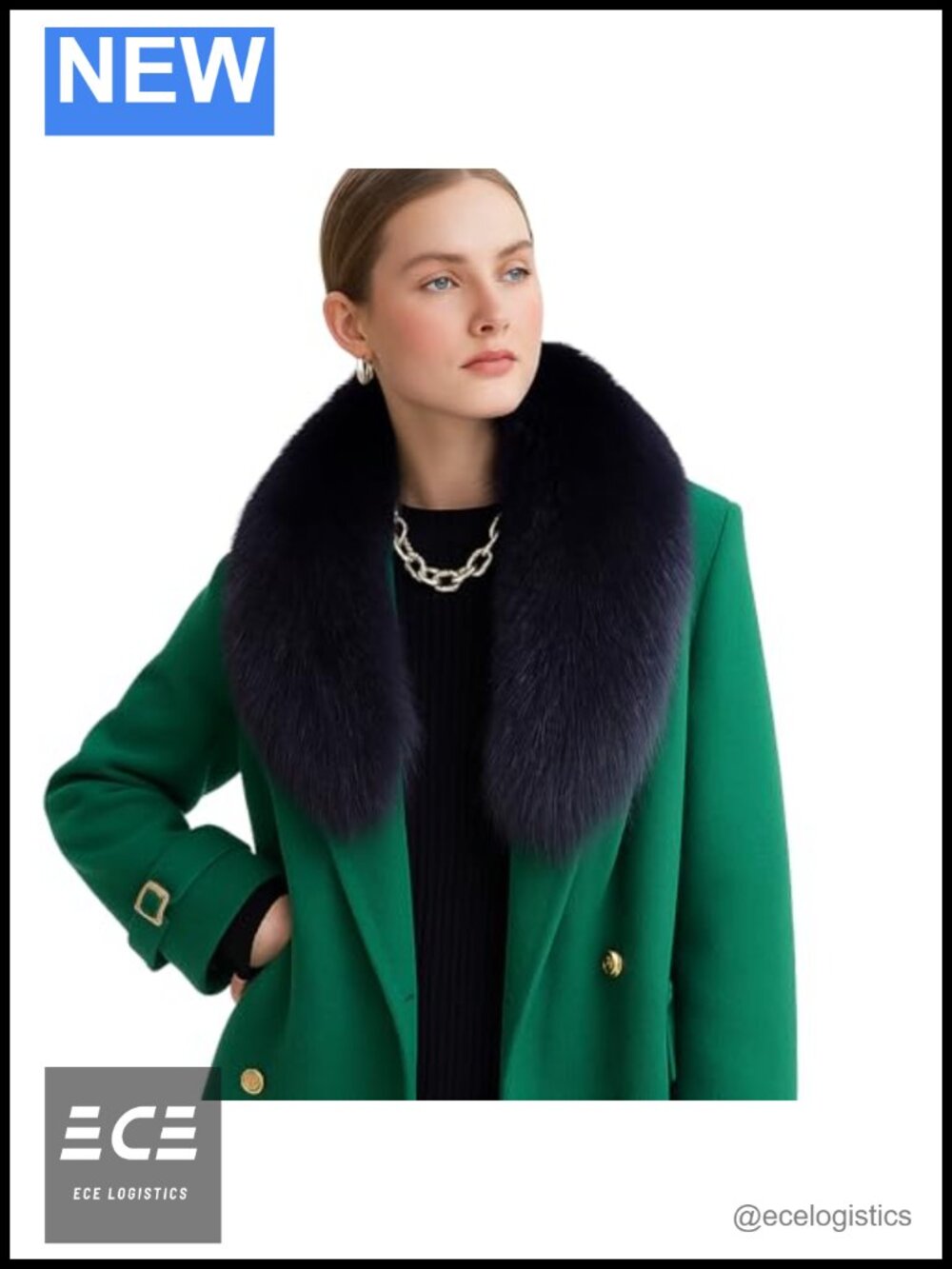 Faux Fur Collar Scarf Stole Neck Warmer Fluffy Shawl Wrap for Women